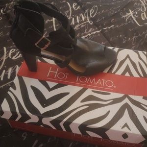 Black Heeled Sandals